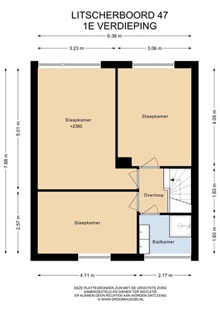 Floorplan - Litscherboord 47, 6413 AV Heerlen